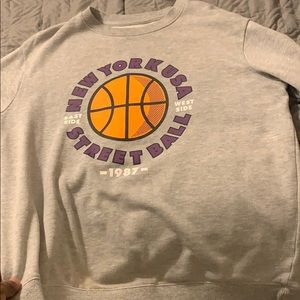 H&M Graphic Grey Sweater